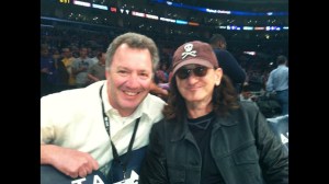 Blurry Pic at Lakers game